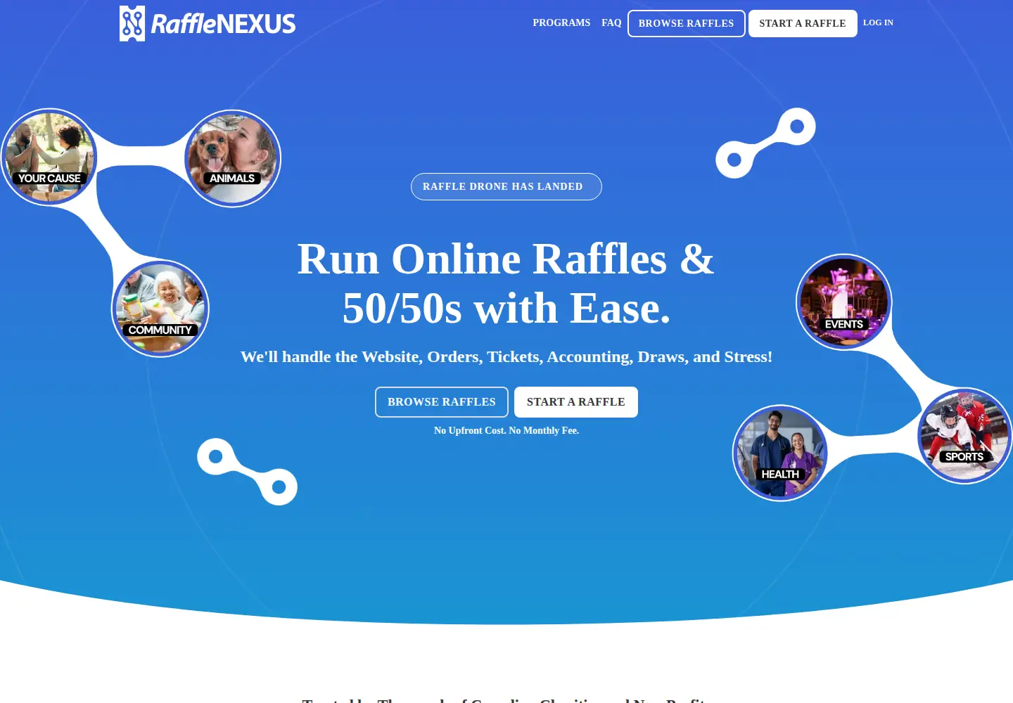 Screenshot of rafflenexus.com