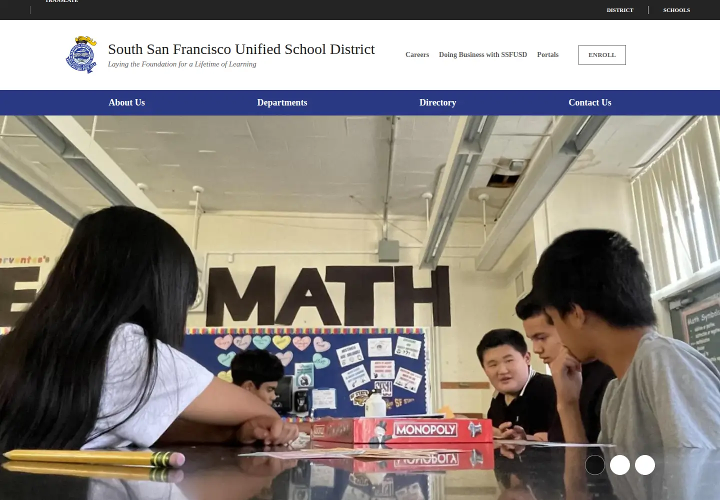 Screenshot of ssfusd.org