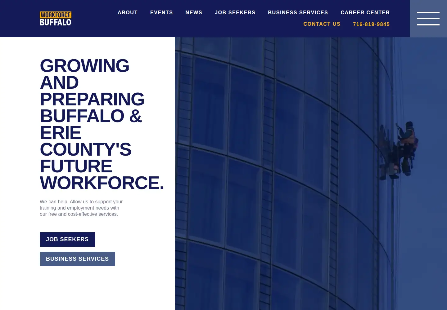 Screenshot of workforcebuffalo.org