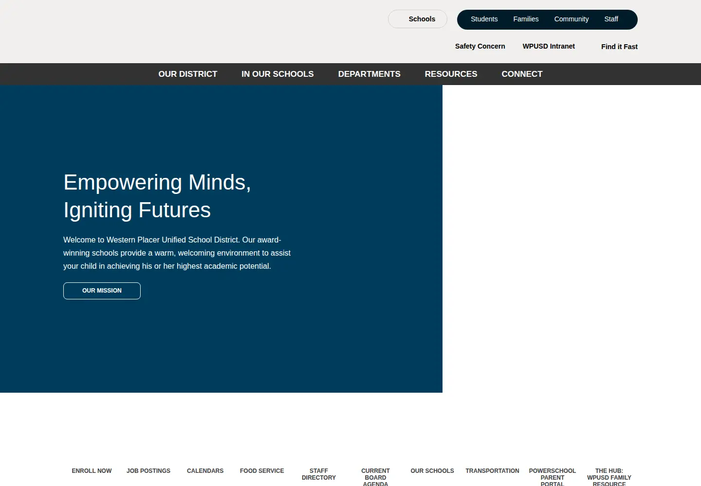 Screenshot of wpusd.org
