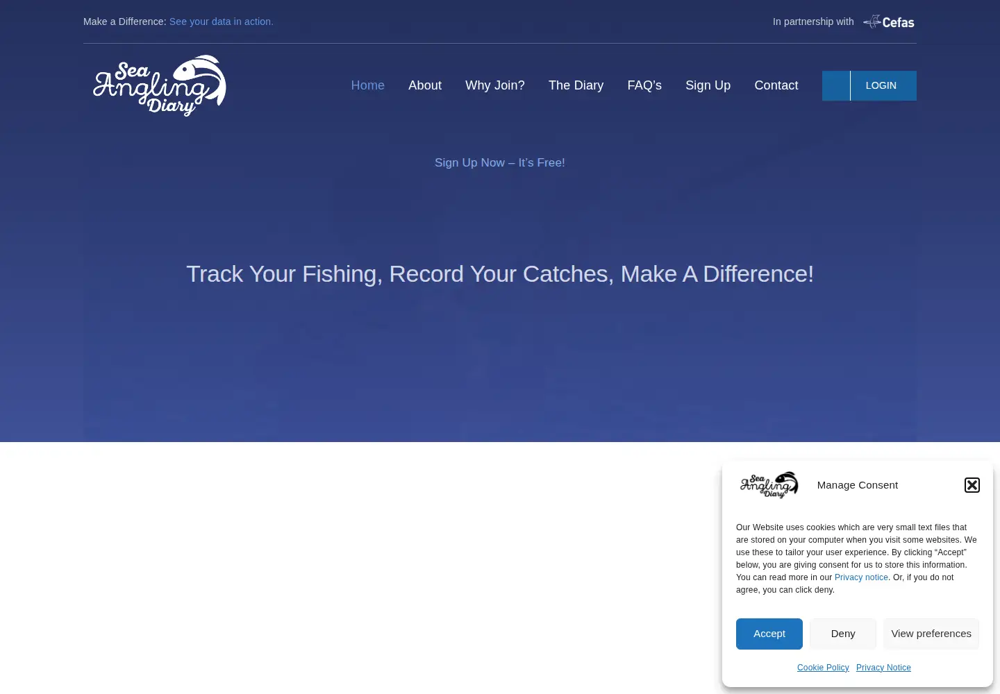 Screenshot of seaangling.org