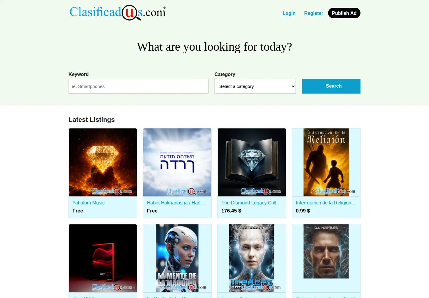 Screenshot of clasificadus.com