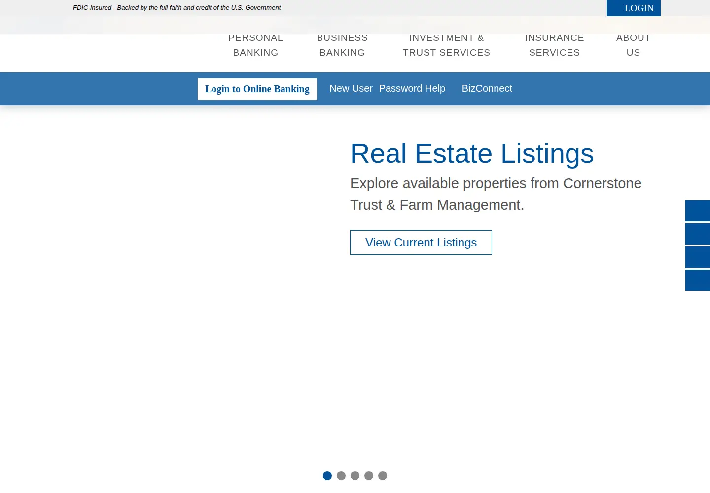 Captured homepage of cornerstoneconnect.com in the current scan