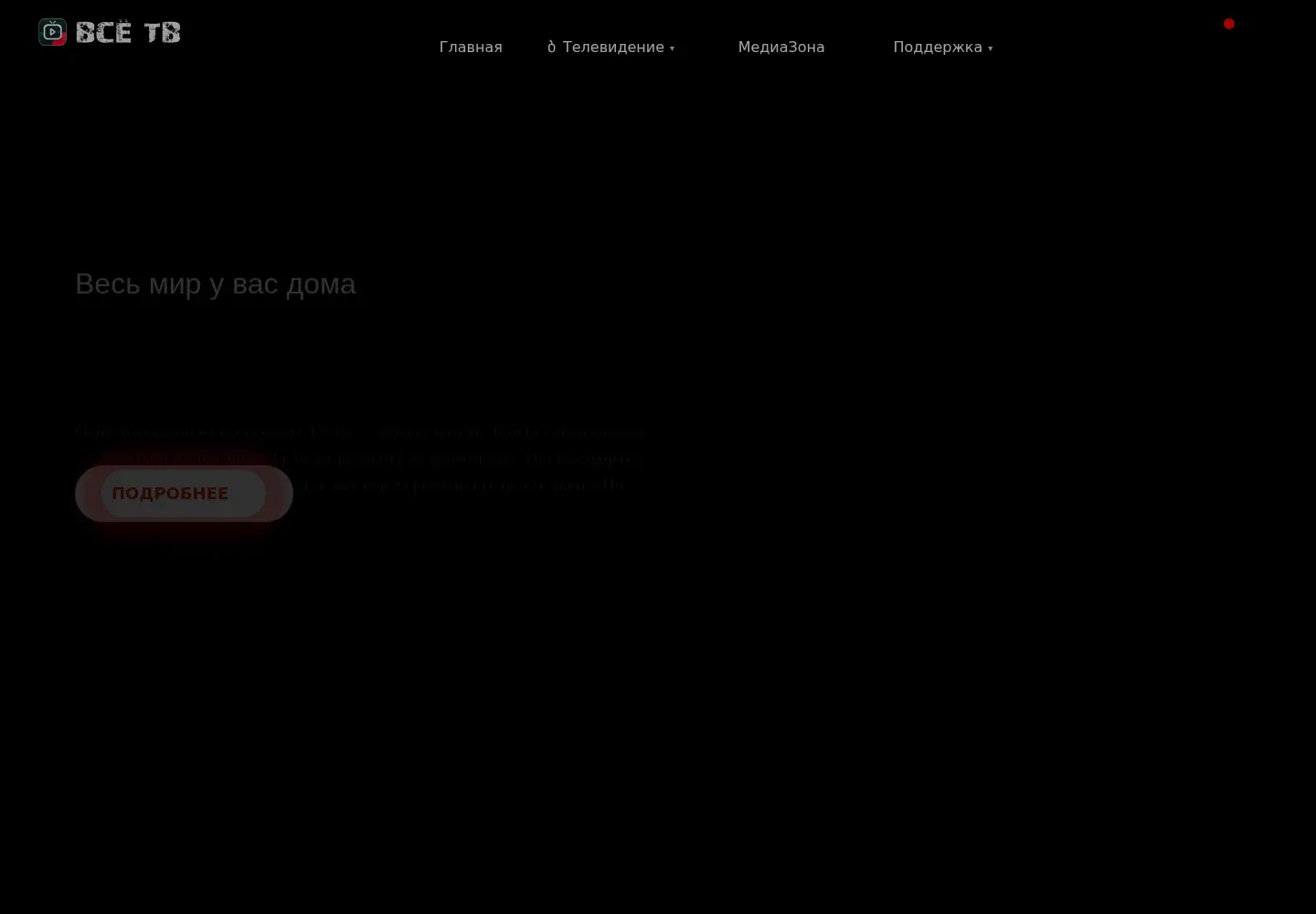 Captured homepage of vse-tv.net in the current scan