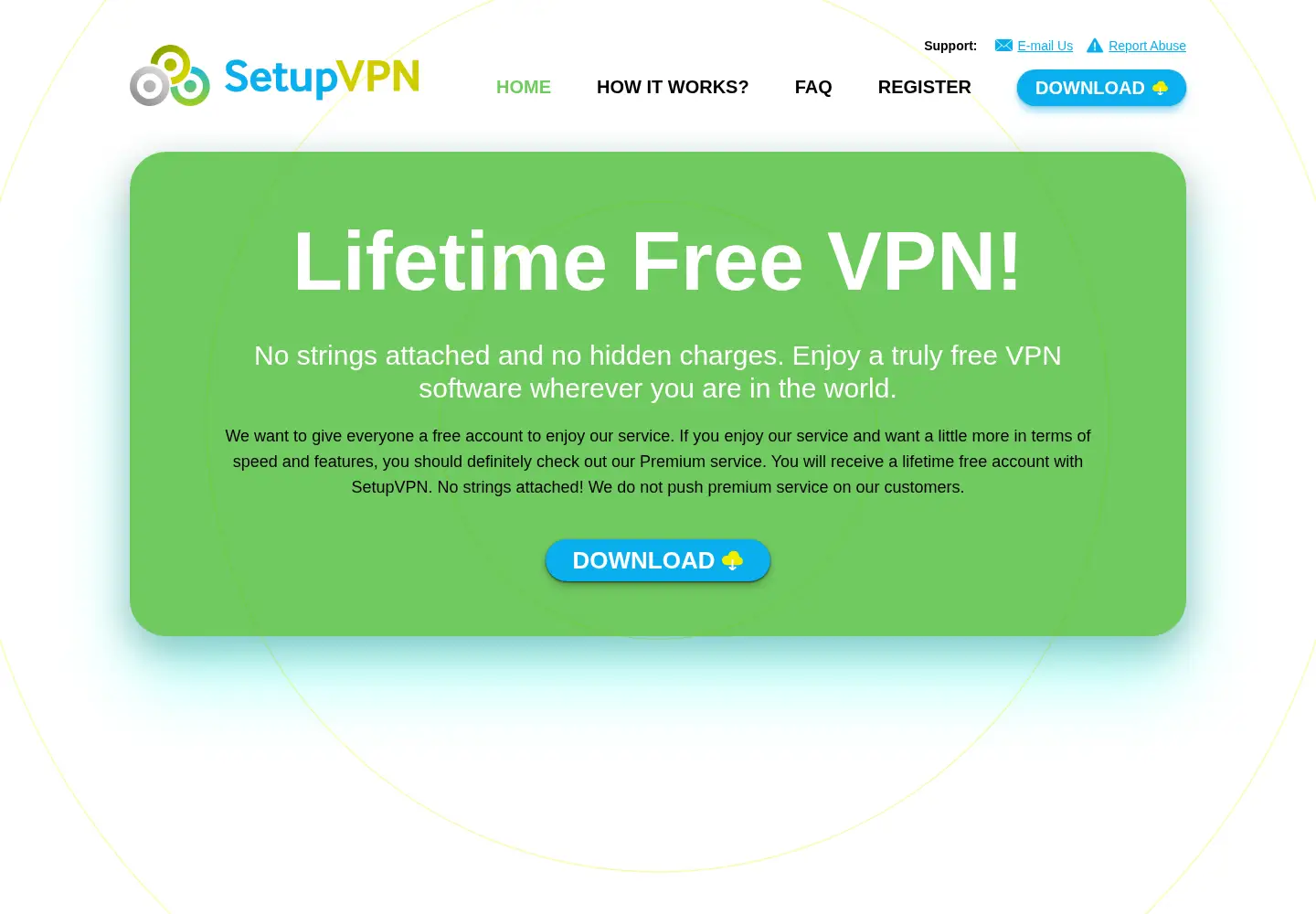 Screenshot of setupvpn.com