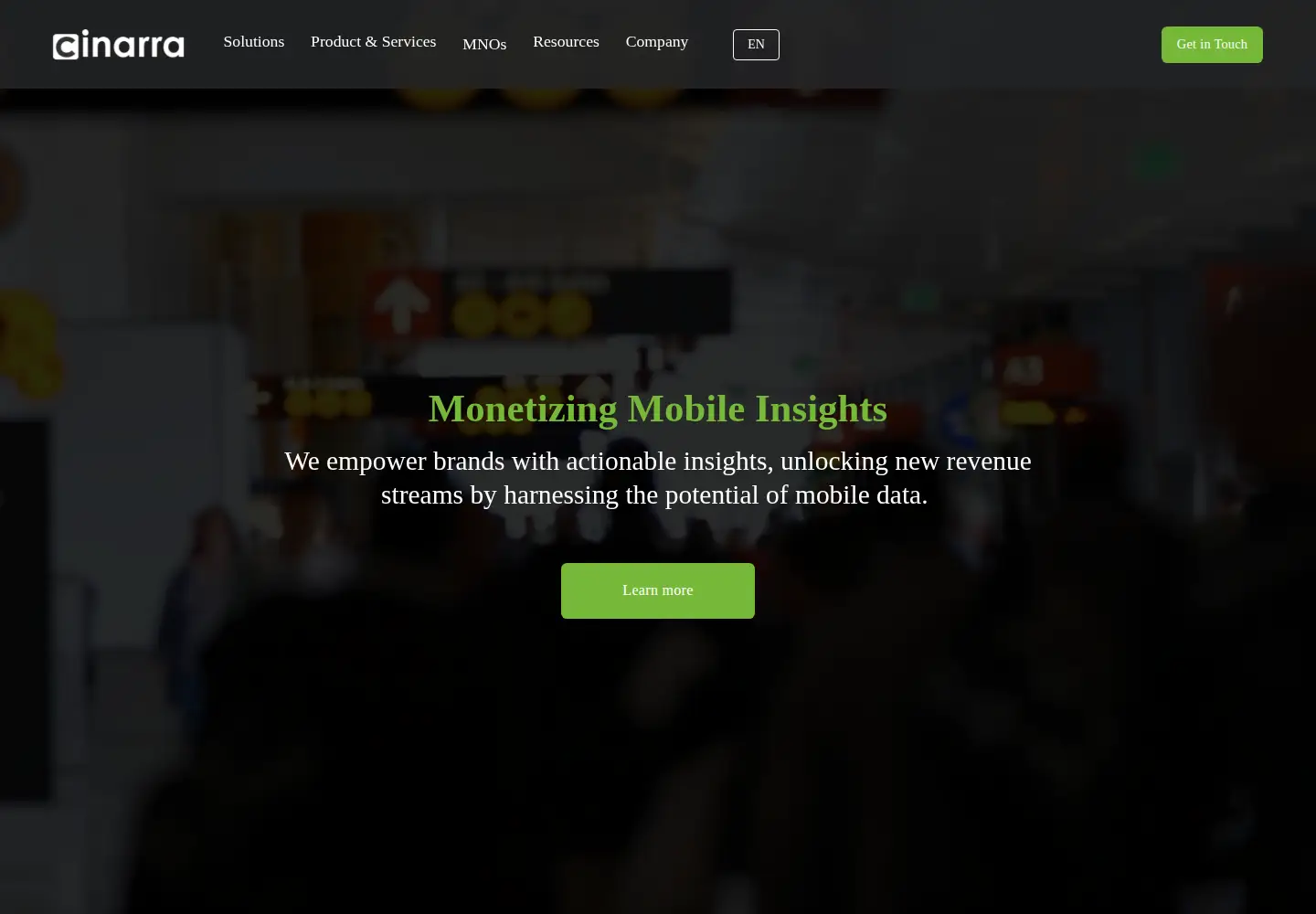 Screenshot of cinarra.com