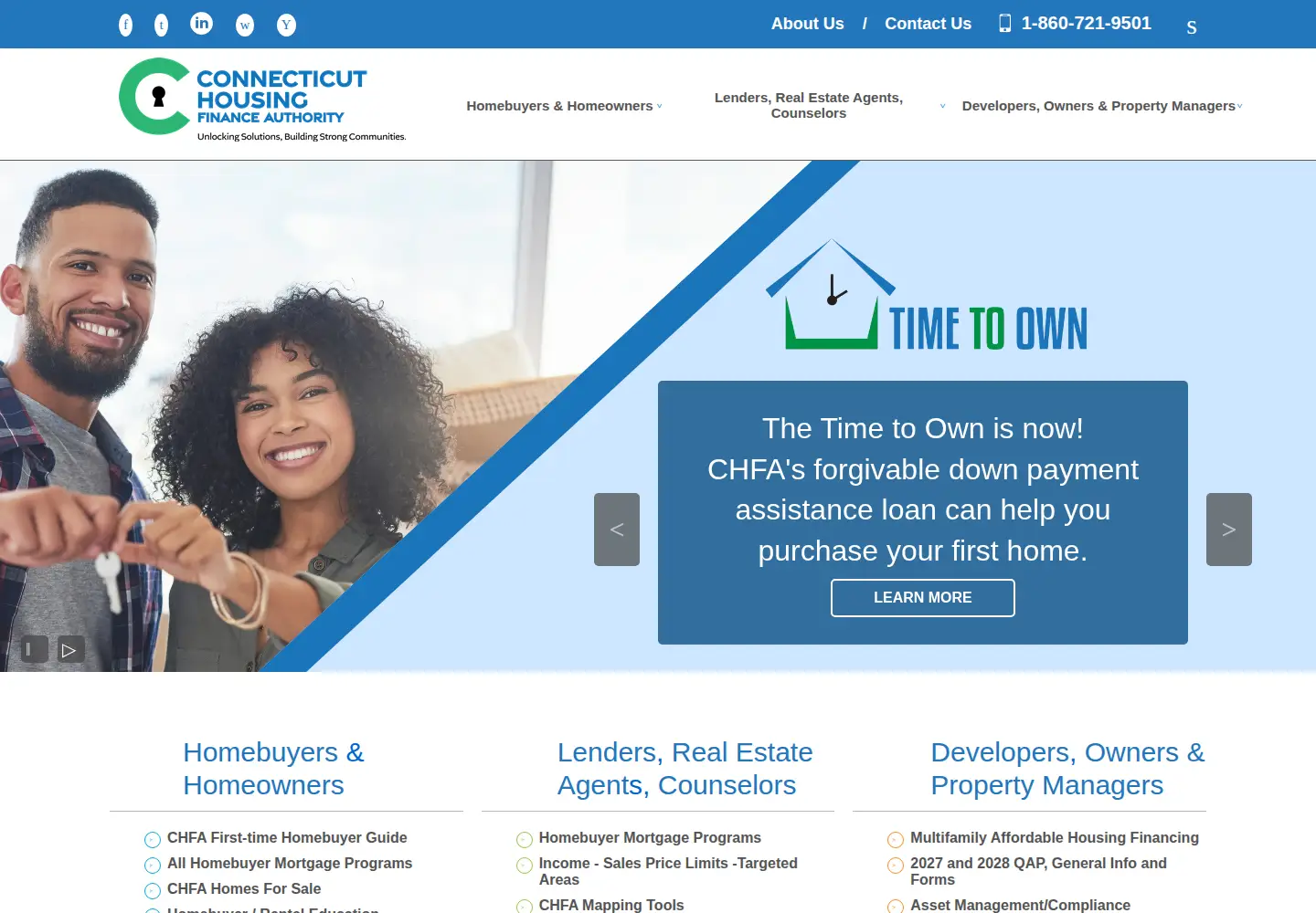 Screenshot of chfa.org