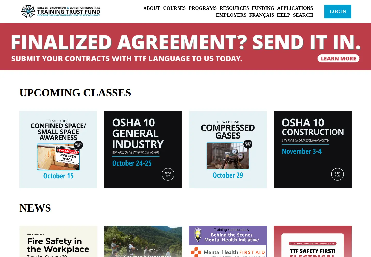 Screenshot of iatsetrainingtrust.org