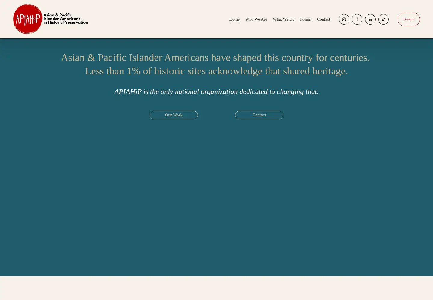 Screenshot of apiahip.org