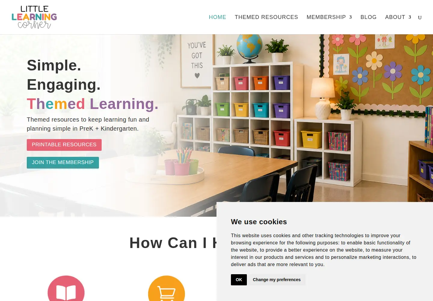 Screenshot of littlelearningcorner.com