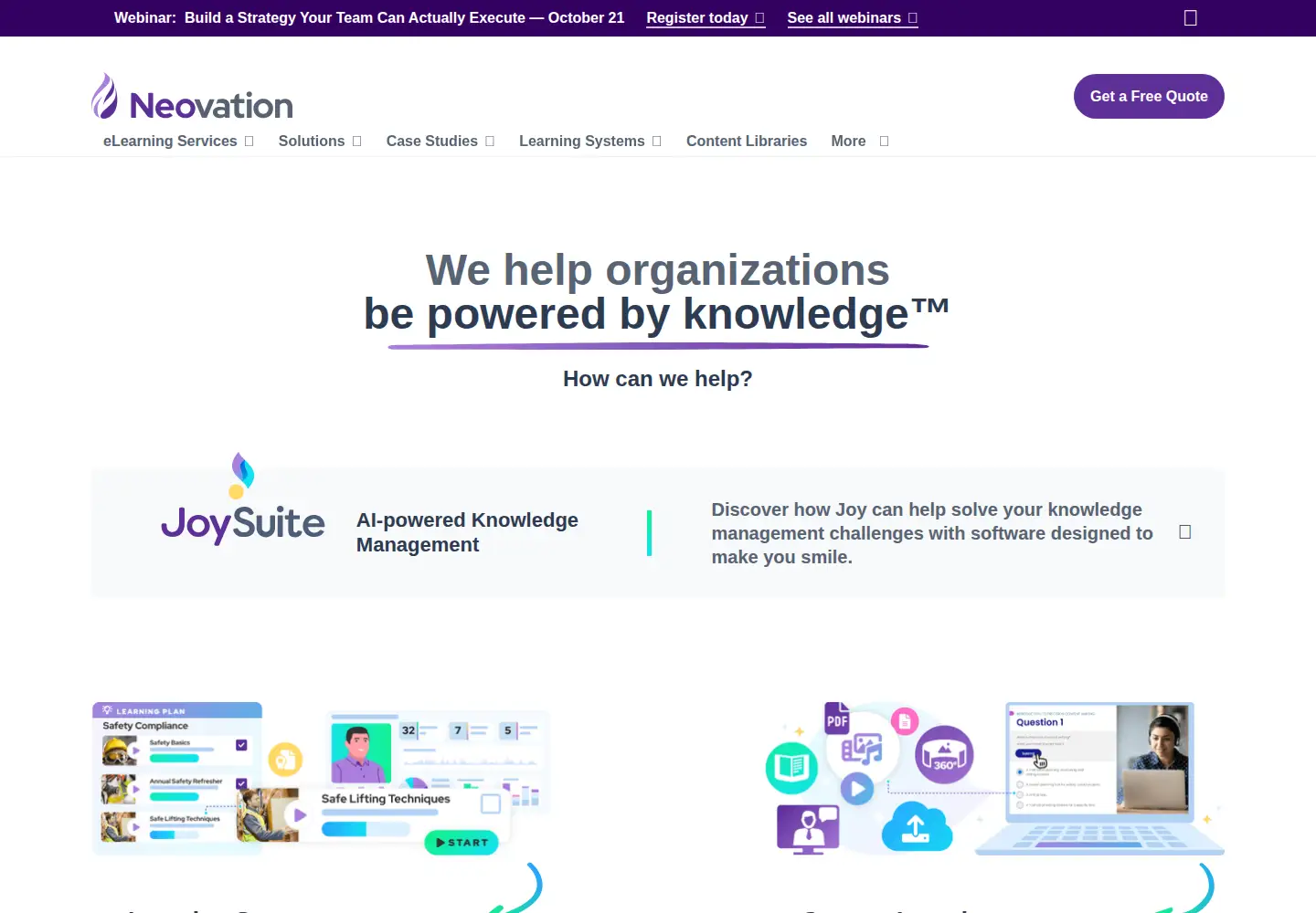 Screenshot of neovation.com