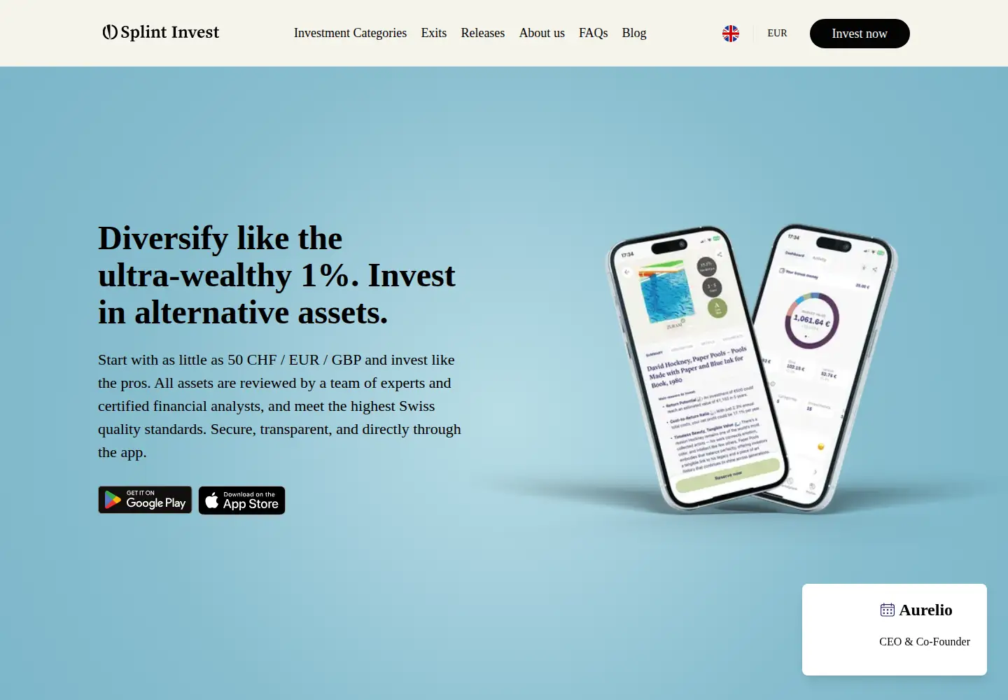 Screenshot of splintinvest.com