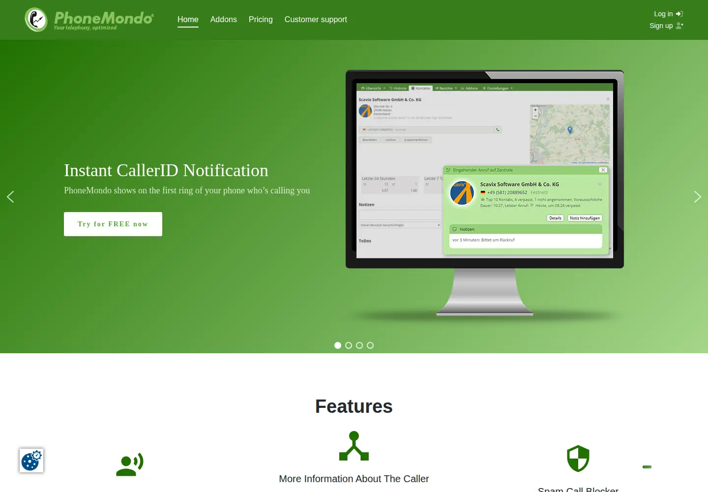 Screenshot of phonemondo.com