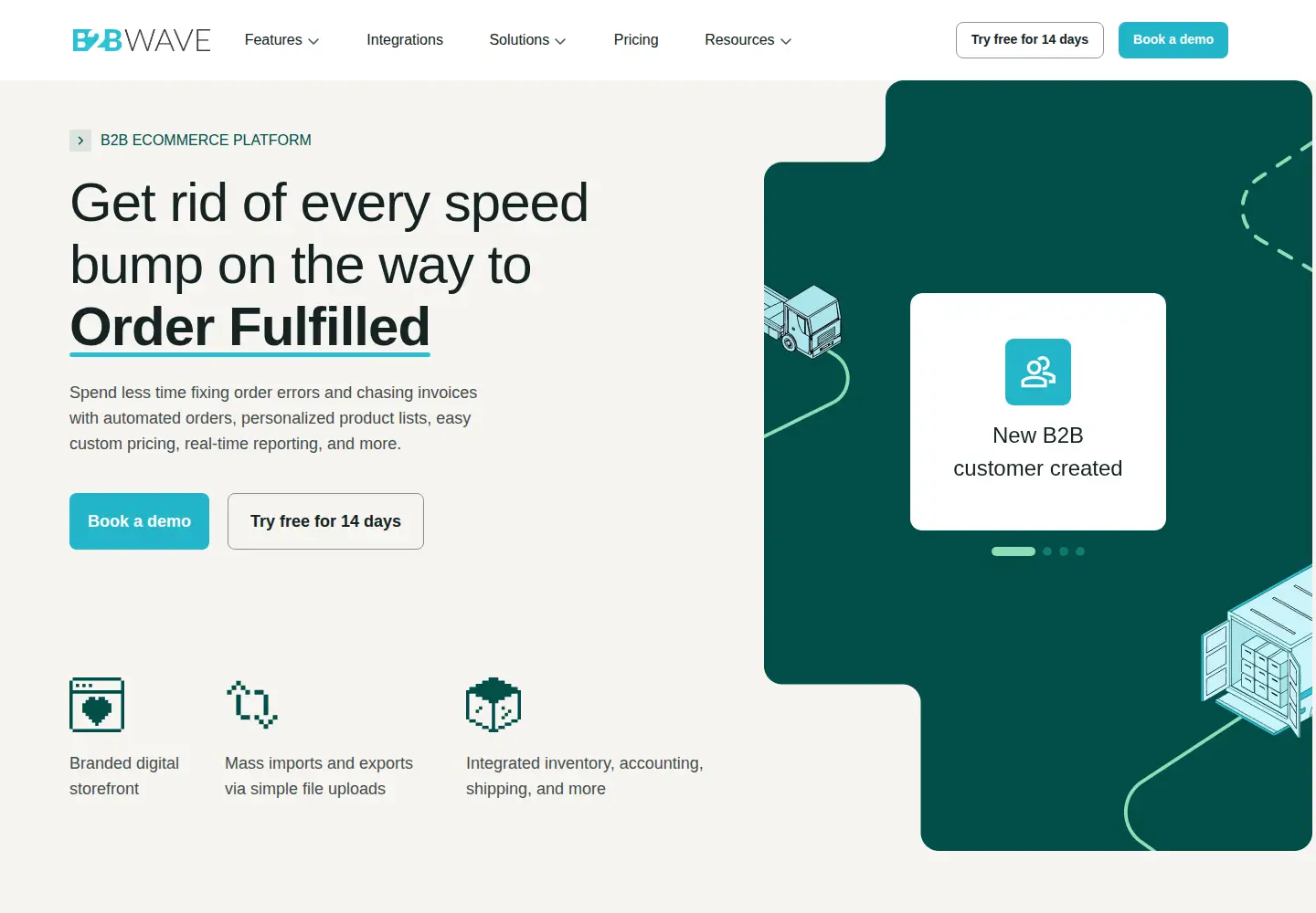 Screenshot of b2bwave.com