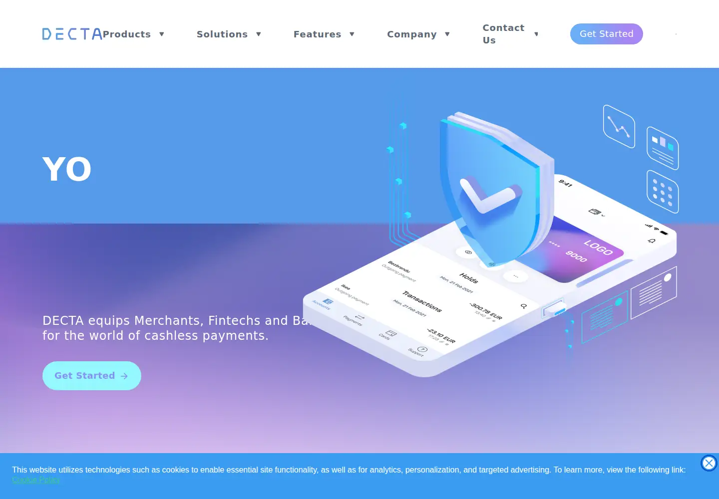 Screenshot of decta.com