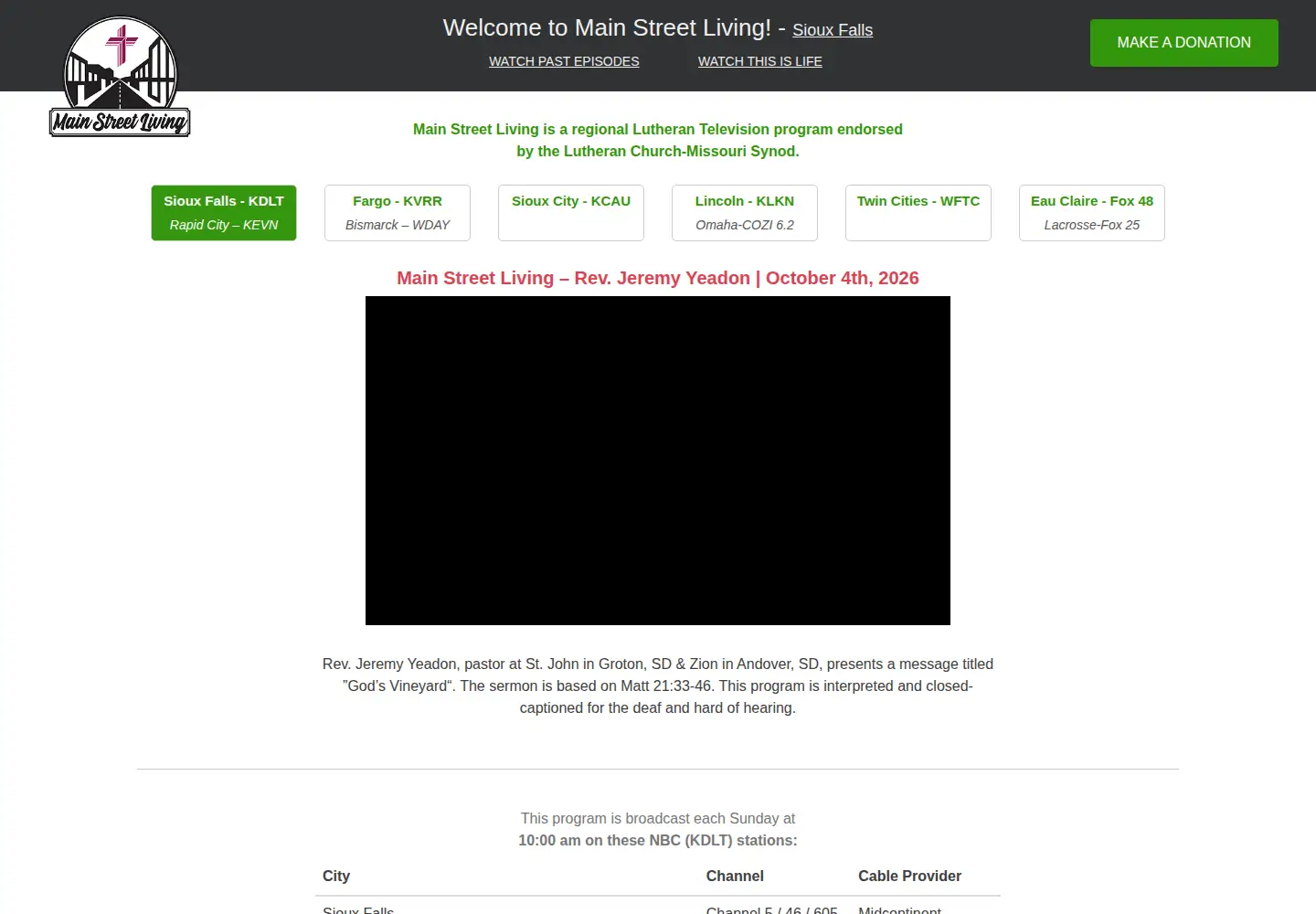 Screenshot of mainstreetliving.com