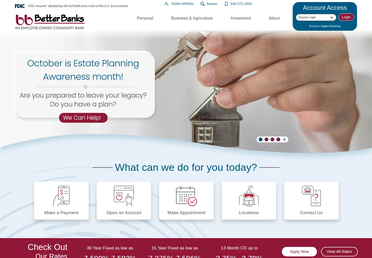Screenshot of betterbanks.com