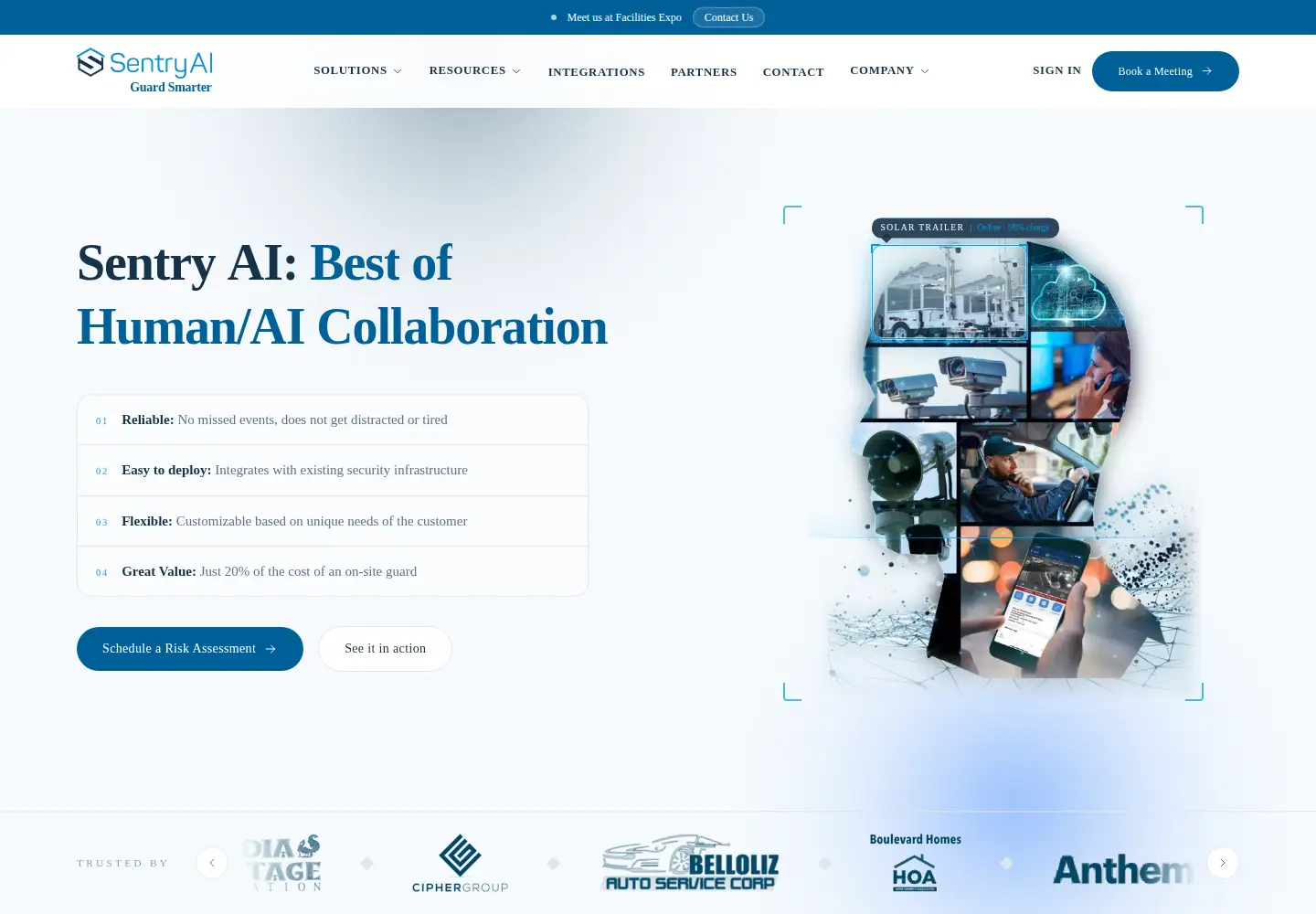 Captured homepage of smartsentry.ai in the current scan