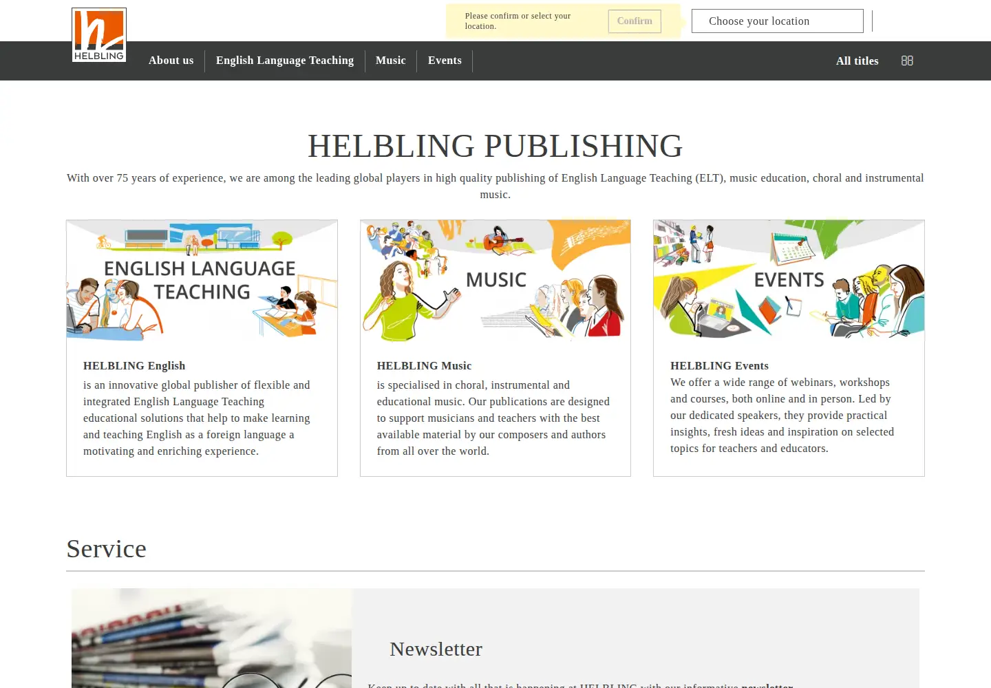 Screenshot of helbling.com