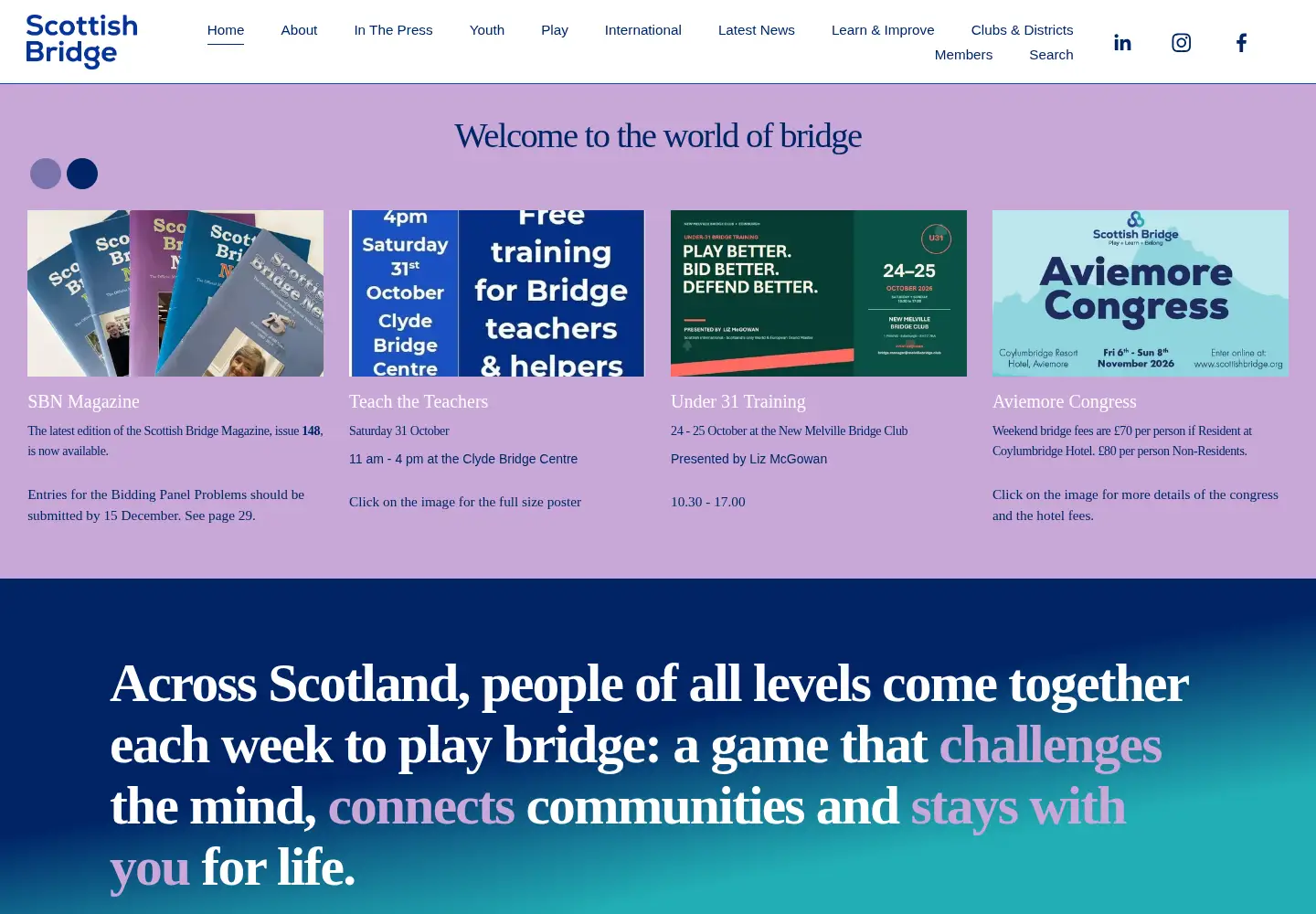 Screenshot of sbu.org.uk