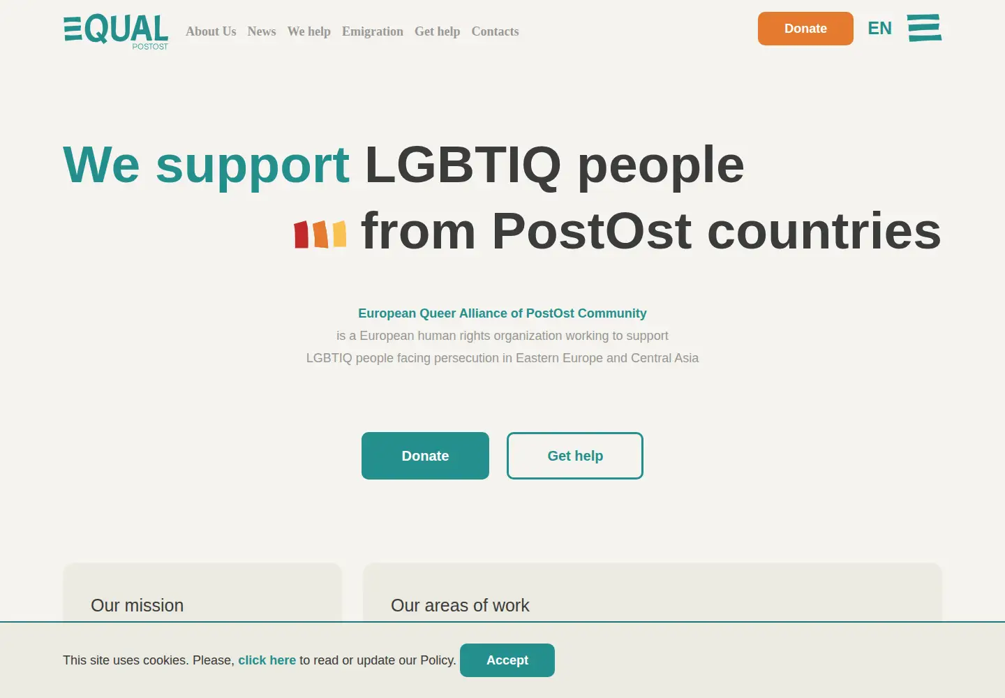 Screenshot of equal-postost.org
