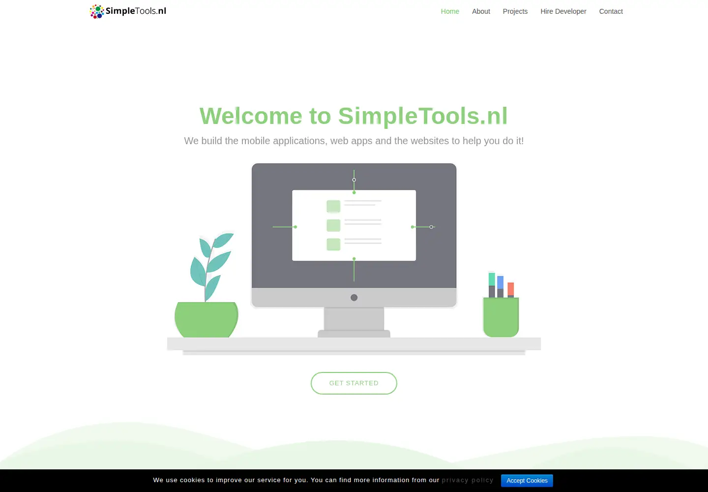 Screenshot of simpletools.nl
