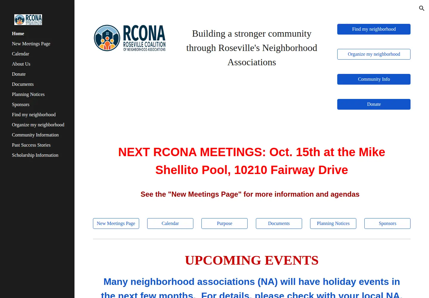 Screenshot of rcona.org