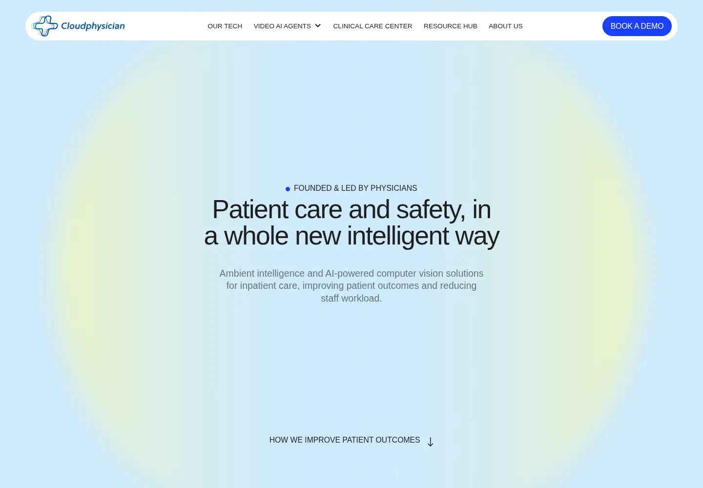 Captured homepage of cloudphysician.net in the current scan