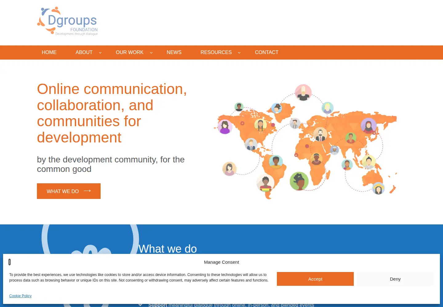 Screenshot of dgroups.info