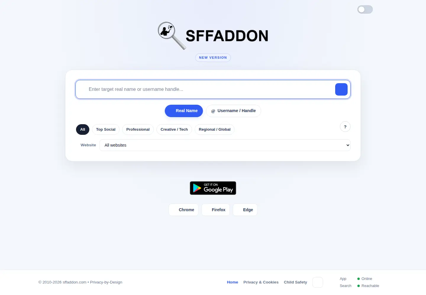 Screenshot of sffaddon.com