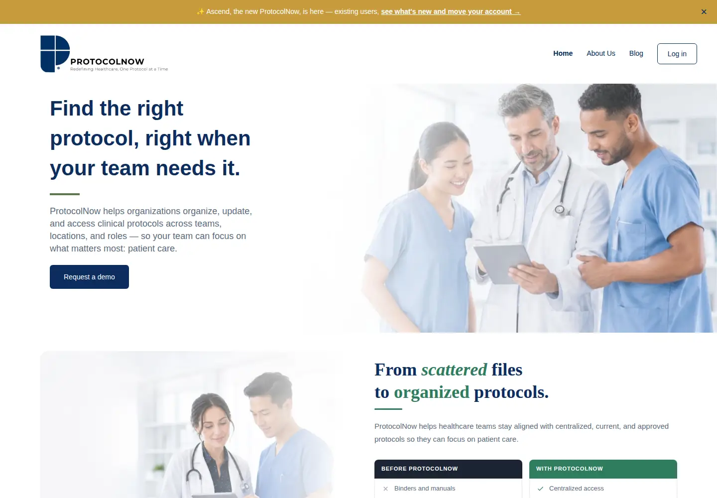 Screenshot of protocolnow.com