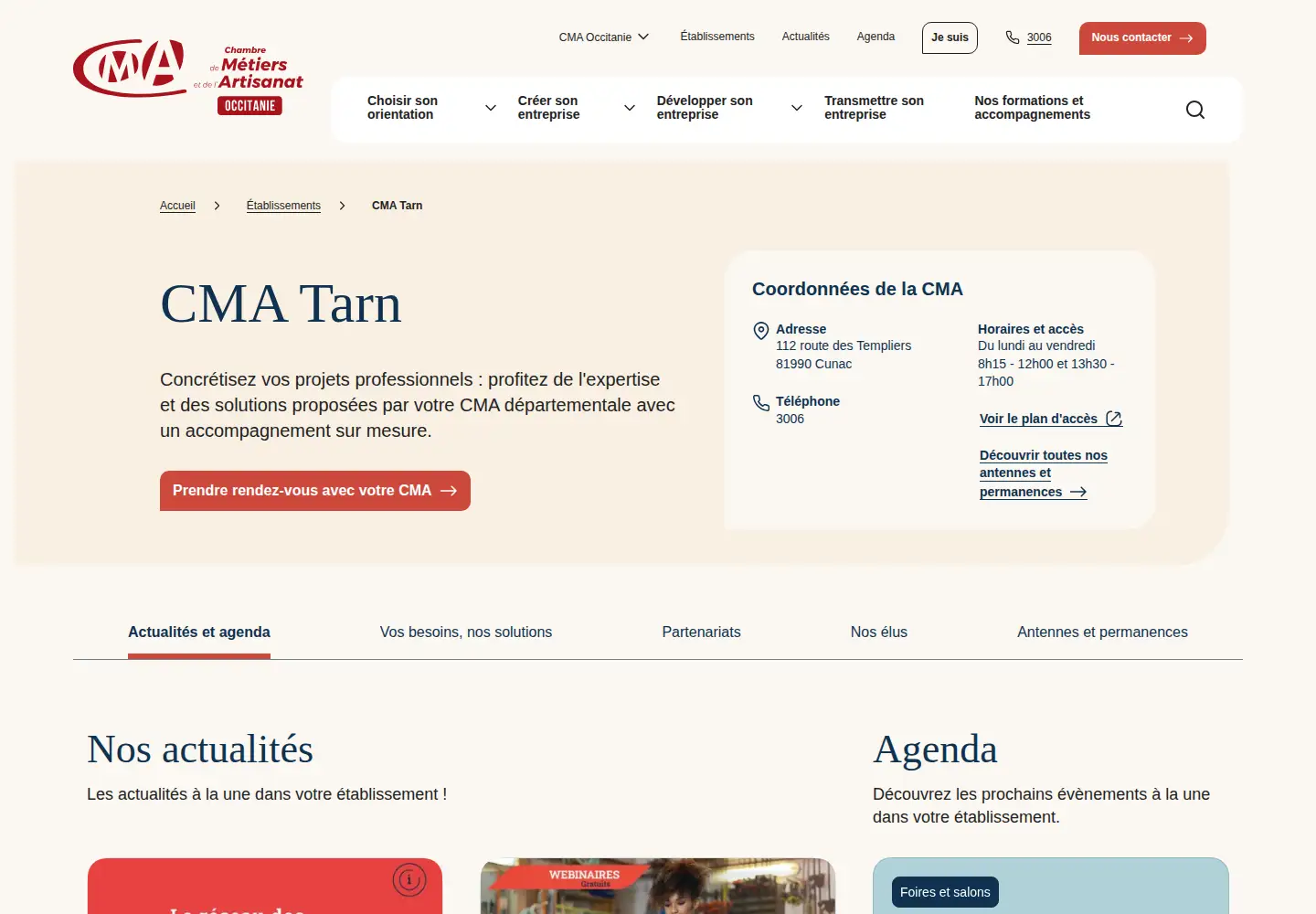 Screenshot of cm-tarn.fr