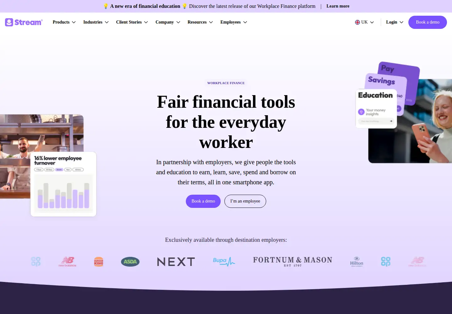 Screenshot of stream.co