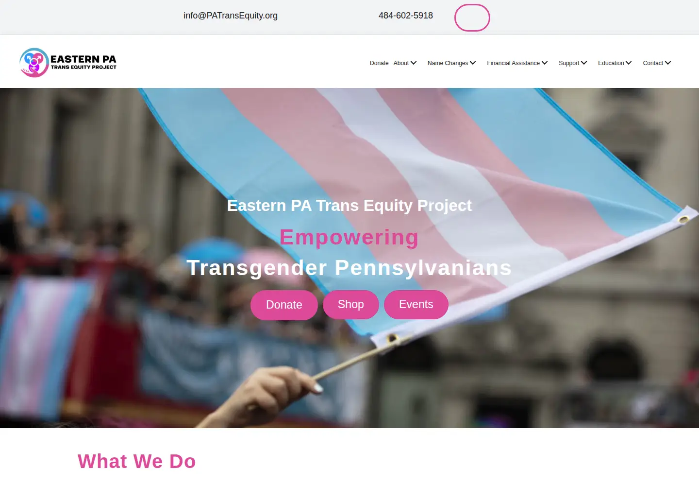 Screenshot of patransequity.org