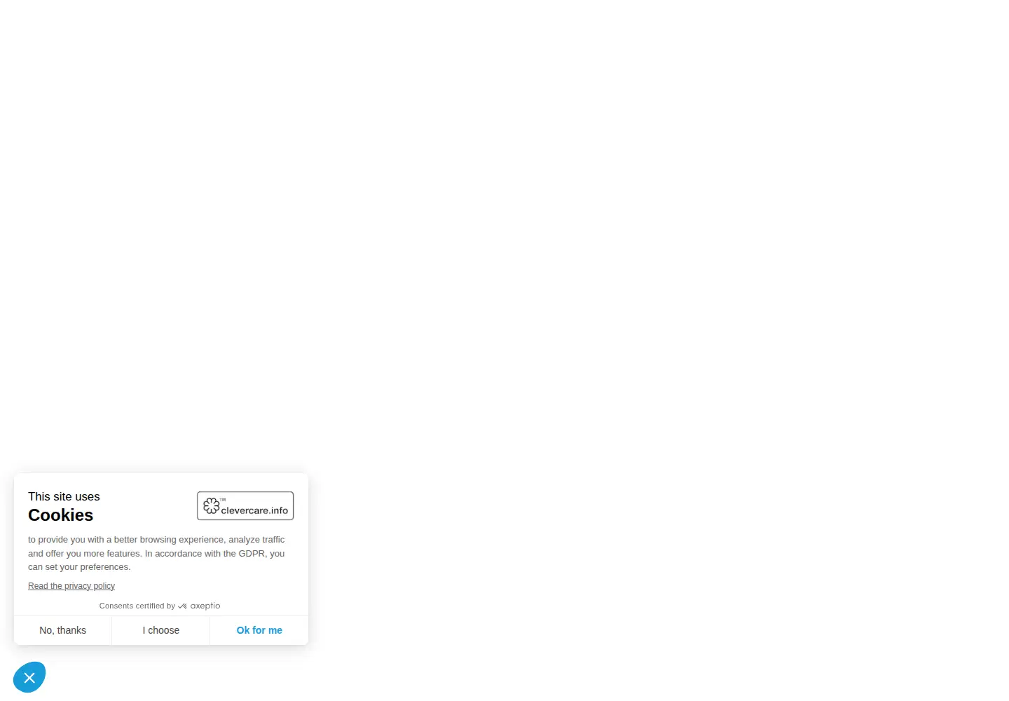 Screenshot of clevercare.info