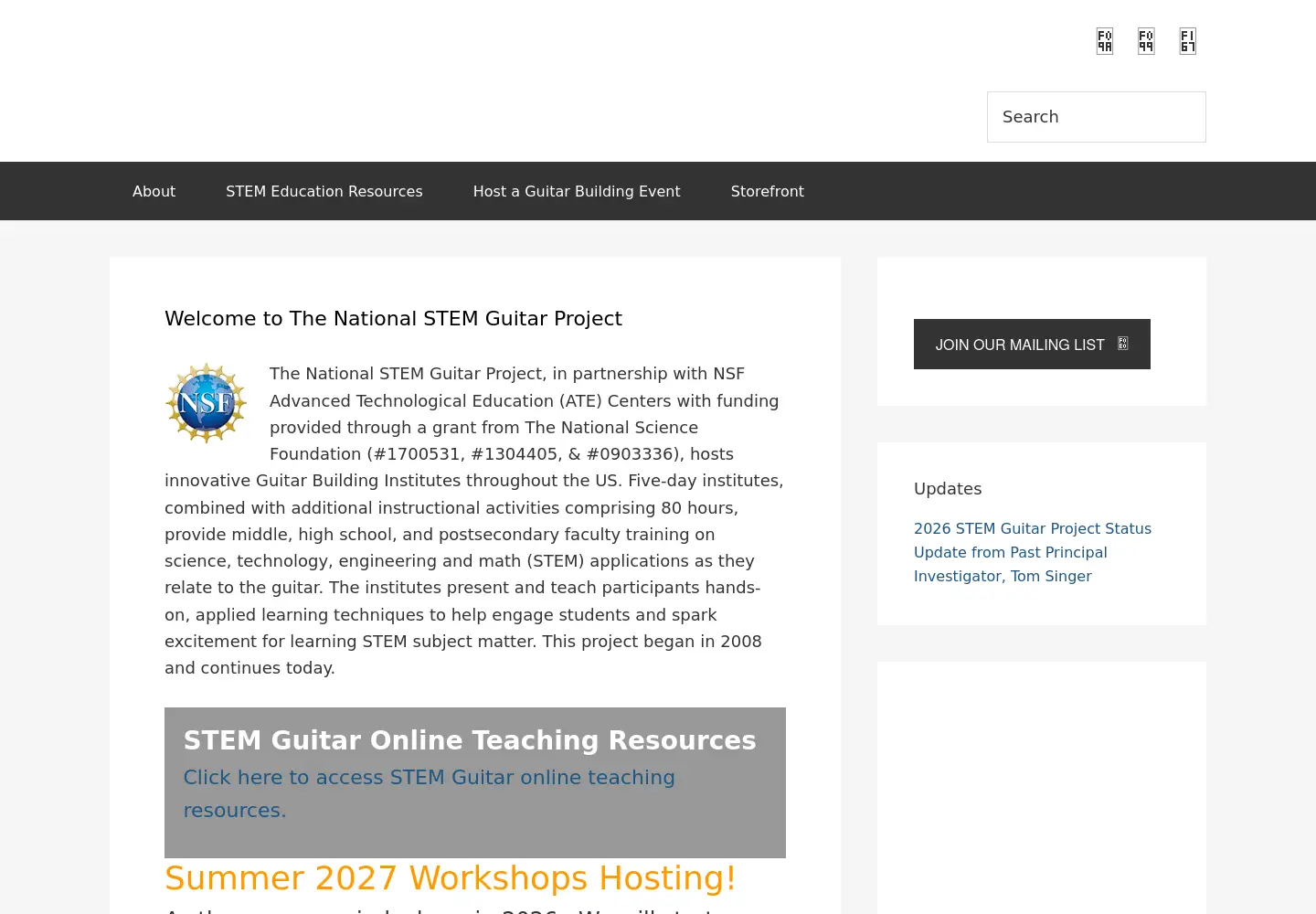 Screenshot of guitarbuilding.org