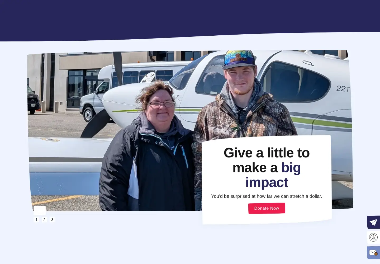 Screenshot of angelflighteast.org