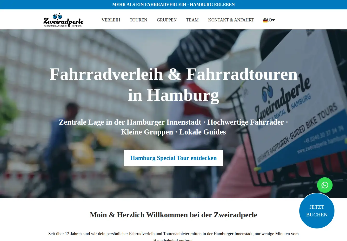 Screenshot of zweiradperle.hamburg