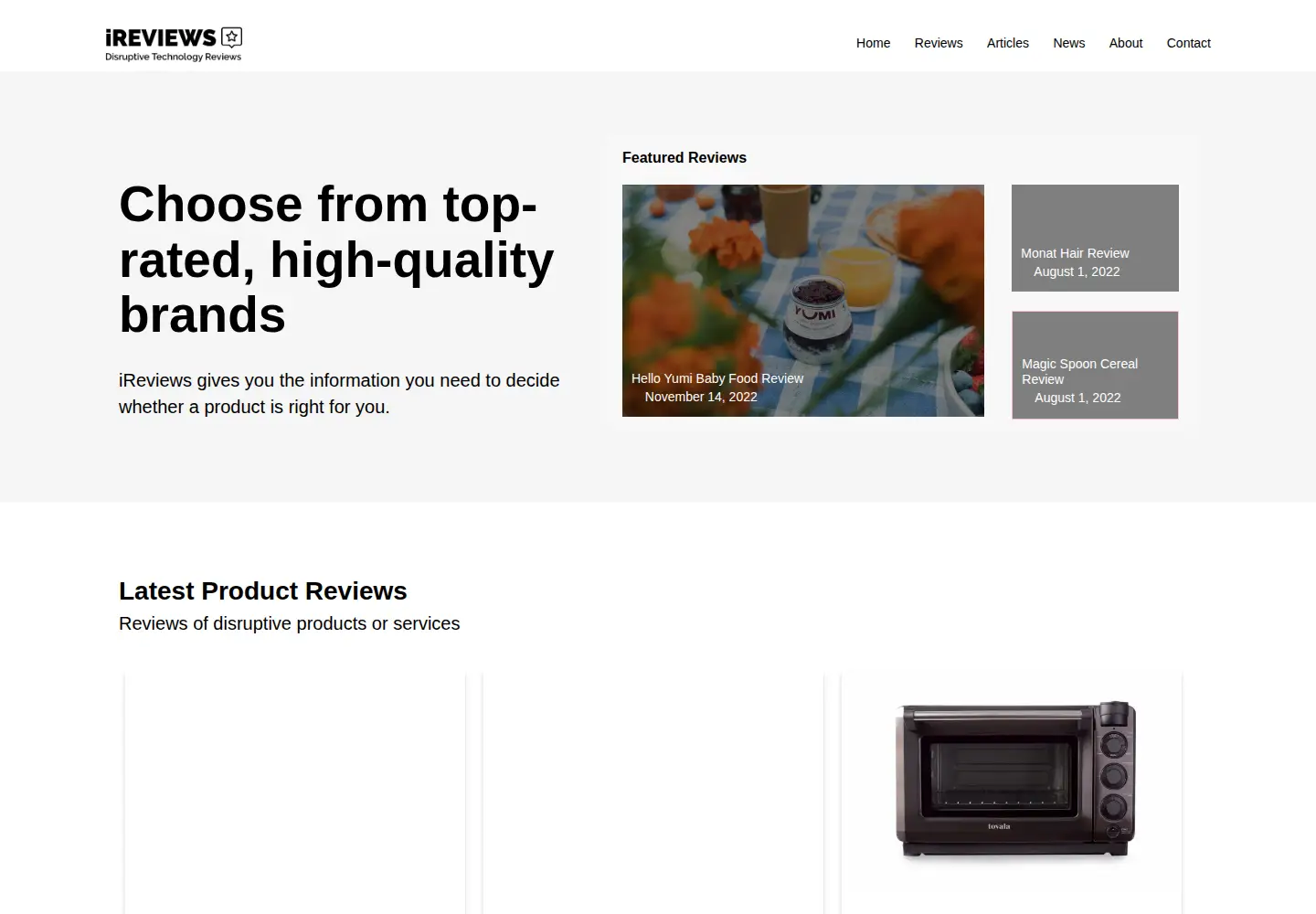 Screenshot of ireviews.com