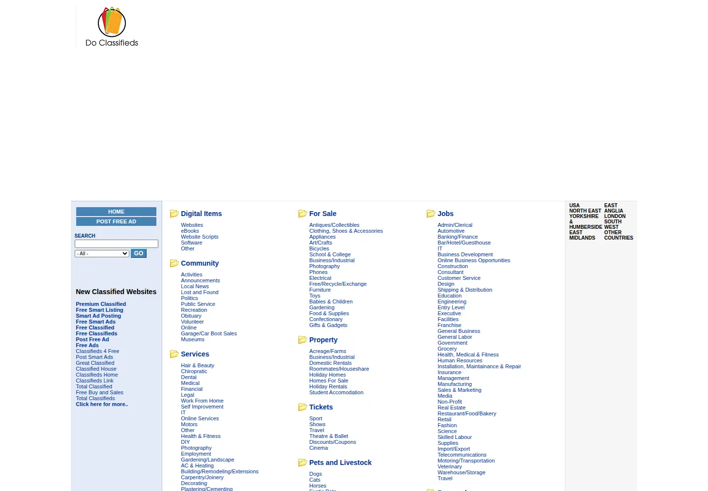 Screenshot of doclassifieds.com