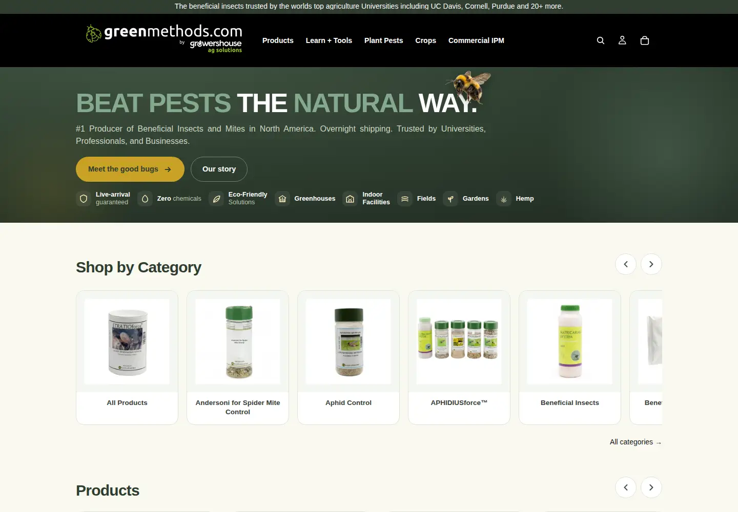 Screenshot of greenmethods.com