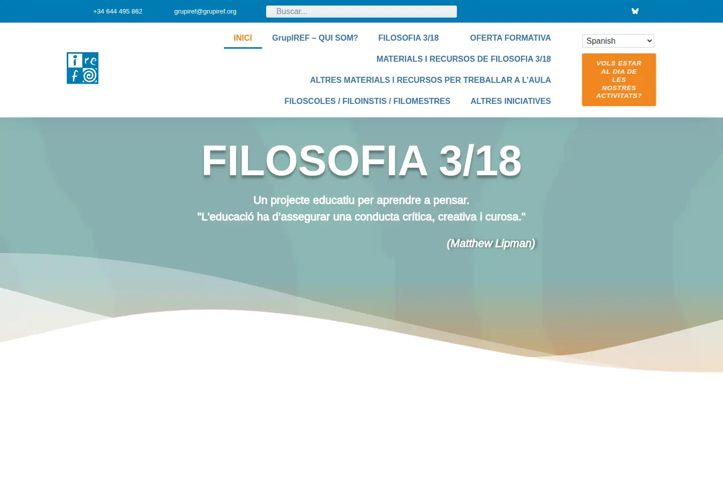 Screenshot of grupiref.org