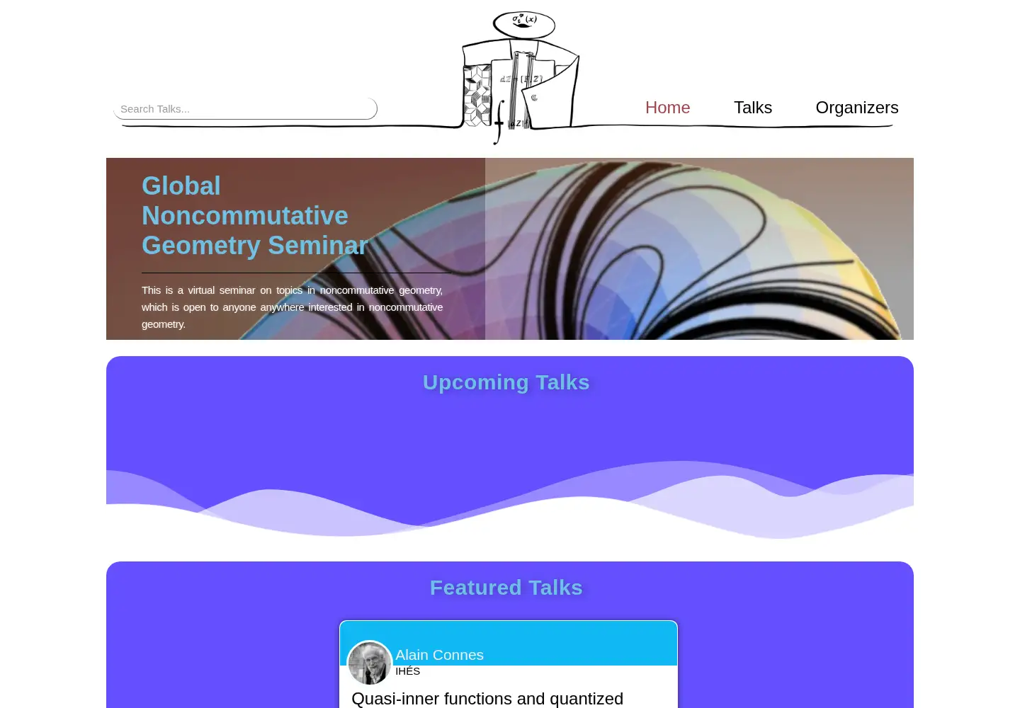 Captured homepage of globalncgseminar.org in the current scan