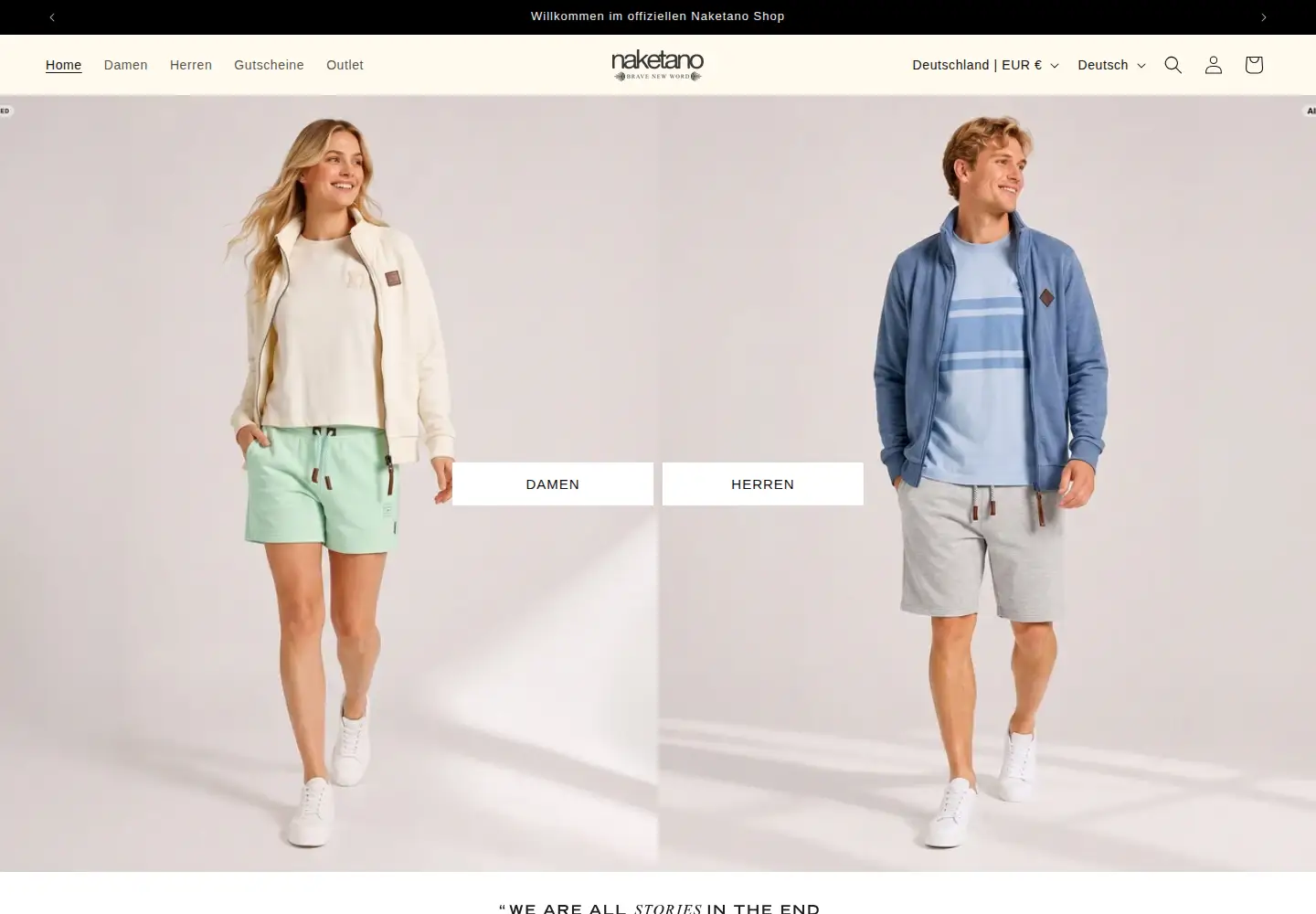 Screenshot of naketano.com