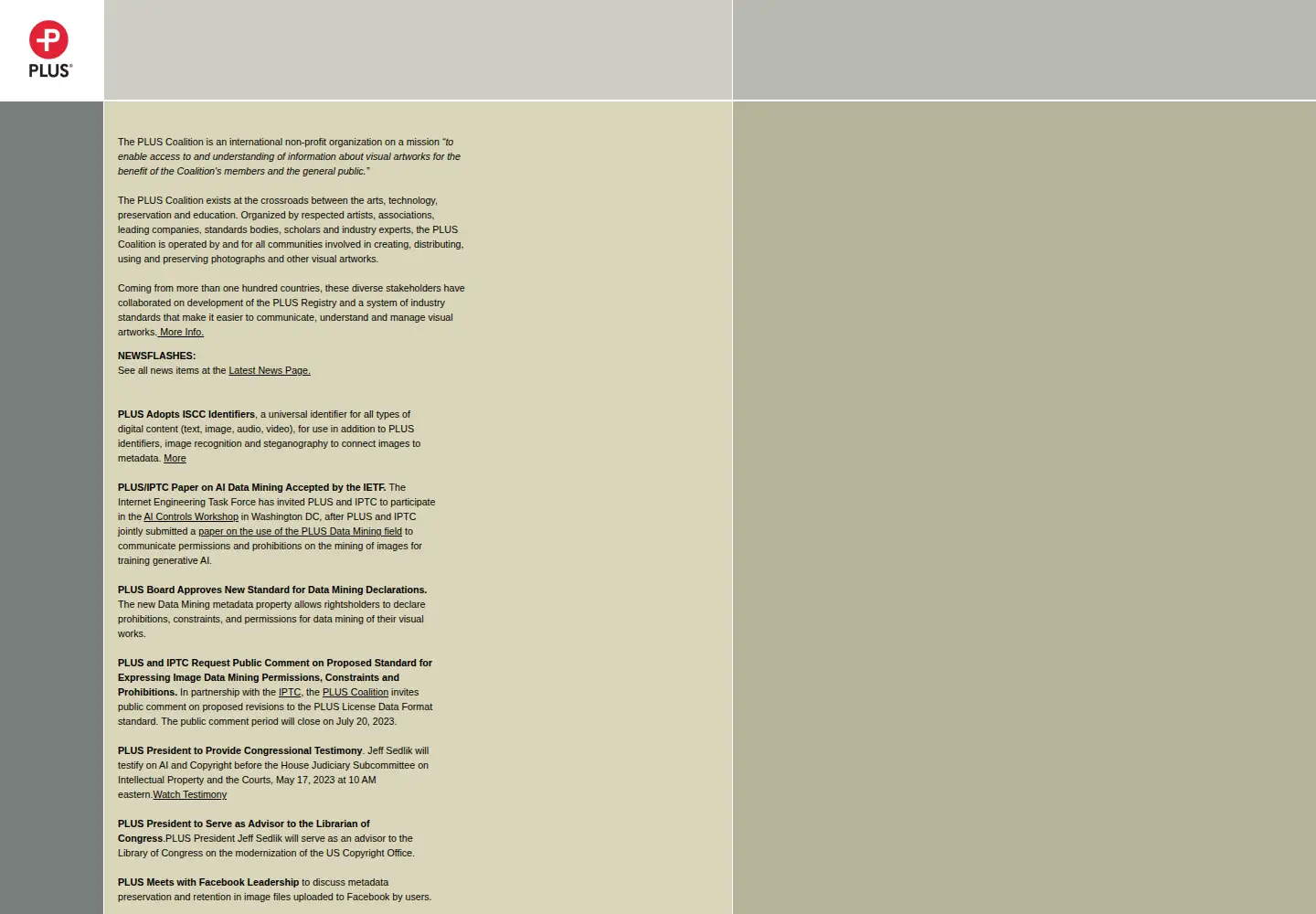 Captured homepage of useplus.org in the current scan