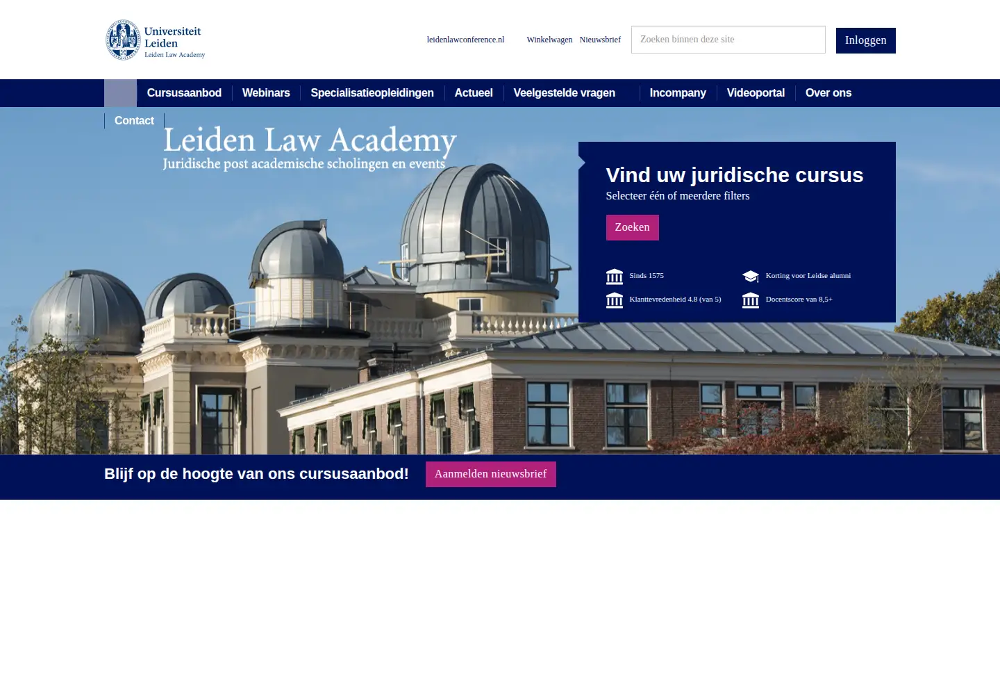 Screenshot of paoleiden.nl
