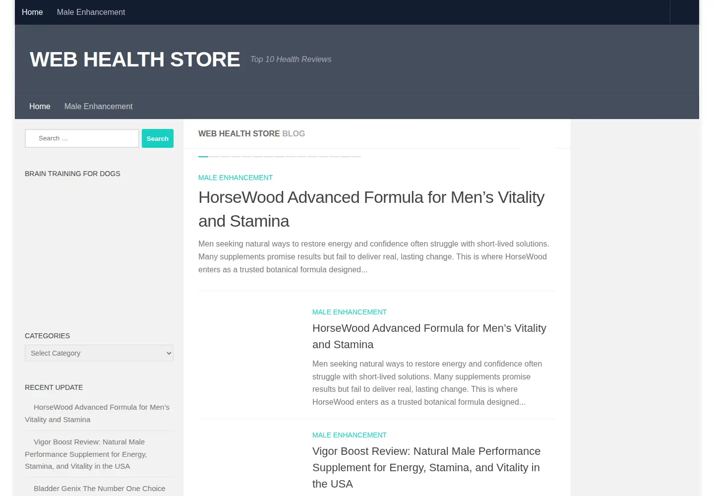 Screenshot of webstorehealth.com