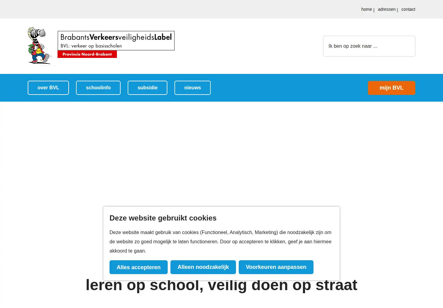 Screenshot of bvlbrabant.nl
