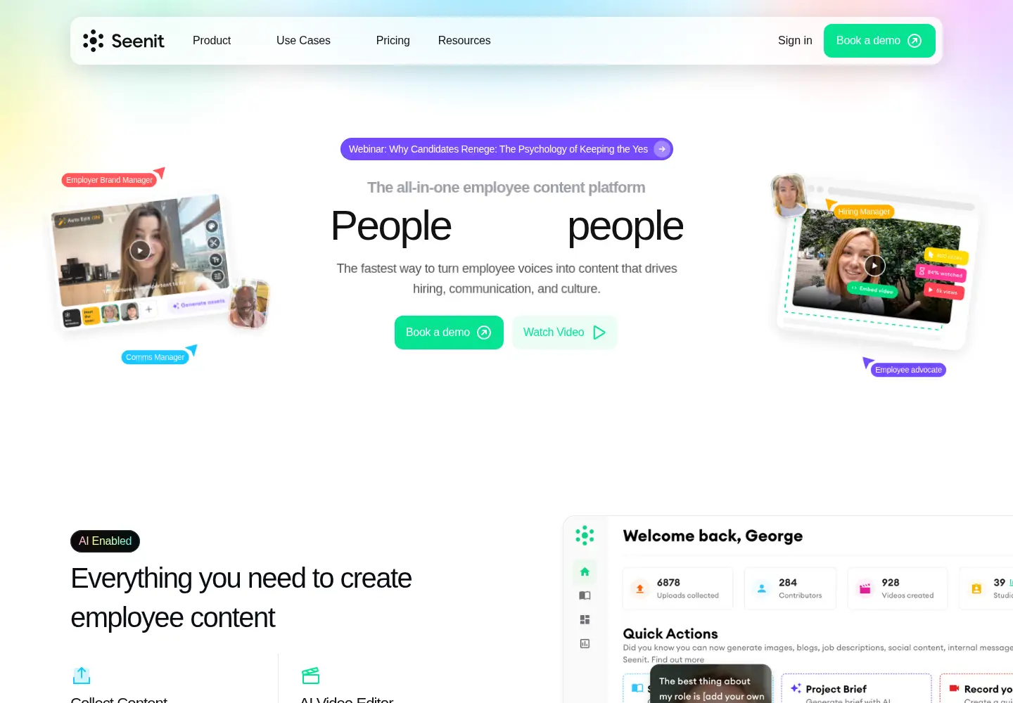 Screenshot of seenit.io