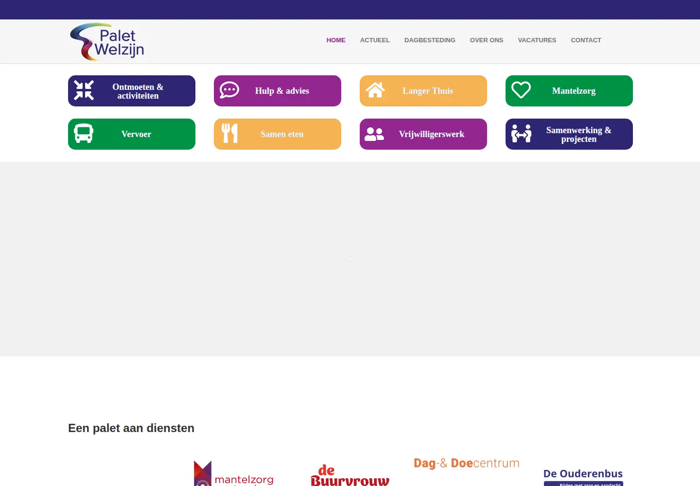 Captured homepage of paletwelzijn.nl in the current scan